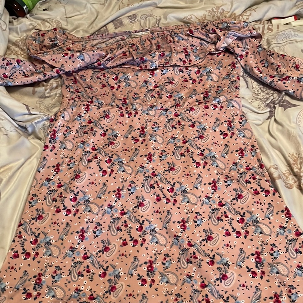 Pink Paisley Dress